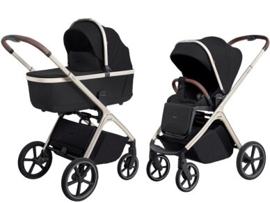 Universalus vežimėlio komplektas Carrello Vector 2in1 Pearl Black 6550 1
