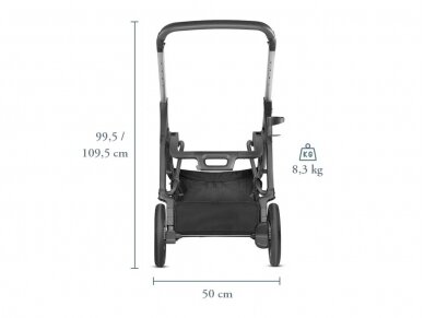 Universalus vežimėlio komplektas Inglesina Aptica 4in1 Portland Blue 8