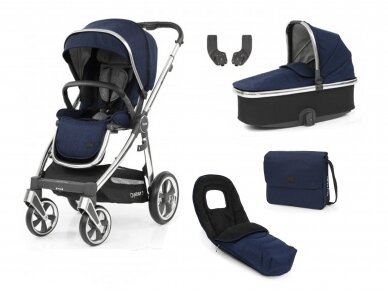 Universalus vežimėlis 5in1 Oyster 3 Rich navy/mirror Universalus vežimėlis 5in1 Oyster 3 Rich navy/mirror