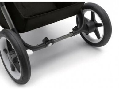 Universalus vežimėlis Bugaboo Donkey 5 Mono 2in1 Premium Mineral Collection Taupe/Taupe/Black važiuoklė 4