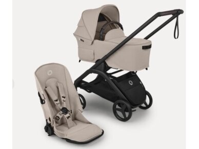 Bugaboo Dragonfly Plus 2in1 Desert Taupe/Desert Taupe/Black frame 2