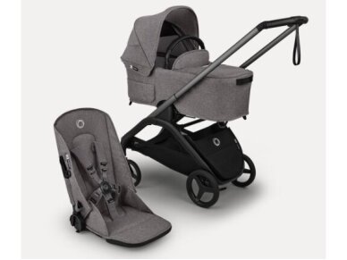 Bugaboo Dragonfly Plus 2in1 Grey melange/Grey melange/Graphite frame 2 Bugaboo Dragonfly Plus 2in1 Grey melange/Grey melange/Graphite frame 2