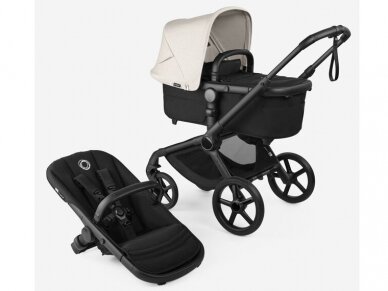 Универсальная коляска Bugaboo Fox 5 Renew Misty white/heritage black/black frame 6in1