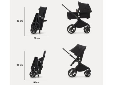 Bugaboo Fox Cub Stormy blue/stormy blue/ black frame 3in1 8 Bugaboo Fox Cub Stormy blue/stormy blue/ black frame 3in1 8
