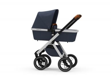 Universalus vežimėlis Dubatti 2in1 Silver/ Navy Melange/ Navy Melange ekspo 5