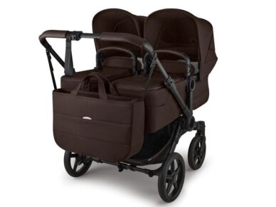 Universalus vežimėlis dvynukams Bugaboo Donkey 6 TWIN 2in1 Cocoa brown/Cocoa brown/black frame 4 Universalus vežimėlis dvynukams Bugaboo Donkey 6 TWIN 2in1 Cocoa brown/Cocoa brown/black frame 4