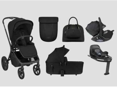 KikkaBoo Platinum 4in1 Stroller Goya Noir KikkaBoo Platinum 4in1 Stroller Goya Noir
