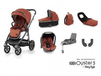 Universal stroller OYSTER 3 Ember 7in1