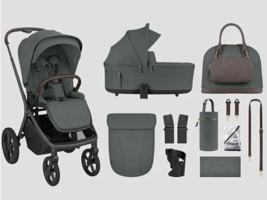 KikkaBoo Platinum 2in1 Stroller Goya Olive 2 KikkaBoo Platinum 2in1 Stroller Goya Olive 2