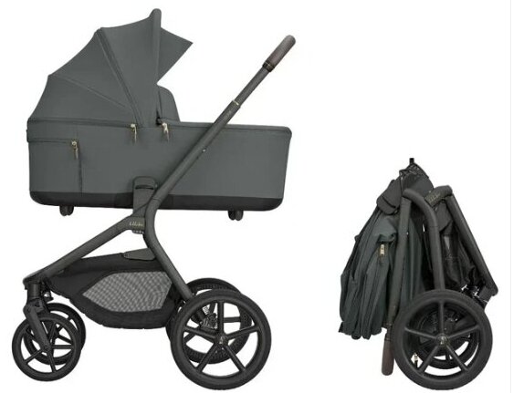 KikkaBoo Platinum 2in1 Stroller Goya Olive KikkaBoo Platinum 2in1 Stroller Goya Olive