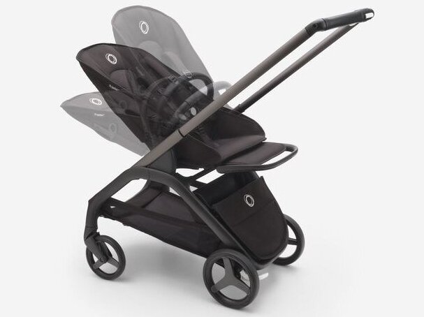Universalus vežimėlio komplektas Bugaboo Dragonfly 2in1 Morning pink/ Grey Melange/ black frame 3 Universalus vežimėlio komplektas Bugaboo Dragonfly 2in1 Morning pink/ Grey Melange/ black frame 3