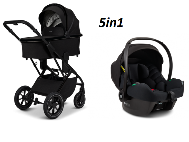 Universal stroller Moon Piu 5in1 Onyx Universal stroller Moon Piu 5in1 Onyx