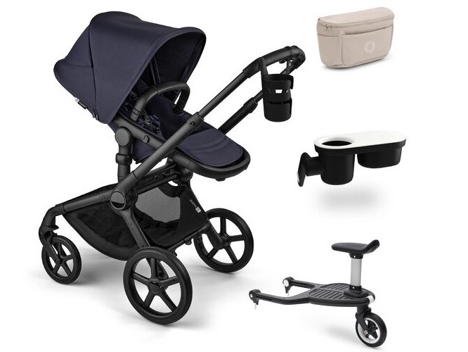 Универсальная коляска Bugaboo Fox 5 Renew Misty white/heritage black/black frame 6in1 11
