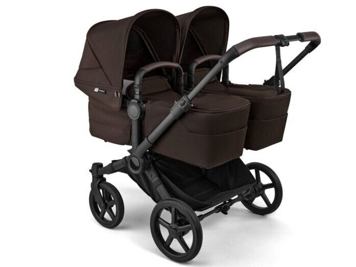 Universalus vežimėlis dvynukams Bugaboo Donkey 6 TWIN 2in1 Cocoa brown/Cocoa brown/black frame 1 Universalus vežimėlis dvynukams Bugaboo Donkey 6 TWIN 2in1 Cocoa brown/Cocoa brown/black frame 1
