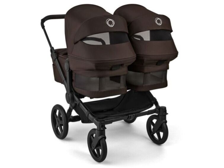 Universalus vežimėlis dvynukams Bugaboo Donkey 6 TWIN 2in1 Cocoa brown/Cocoa brown/black frame 2 Universalus vežimėlis dvynukams Bugaboo Donkey 6 TWIN 2in1 Cocoa brown/Cocoa brown/black frame 2