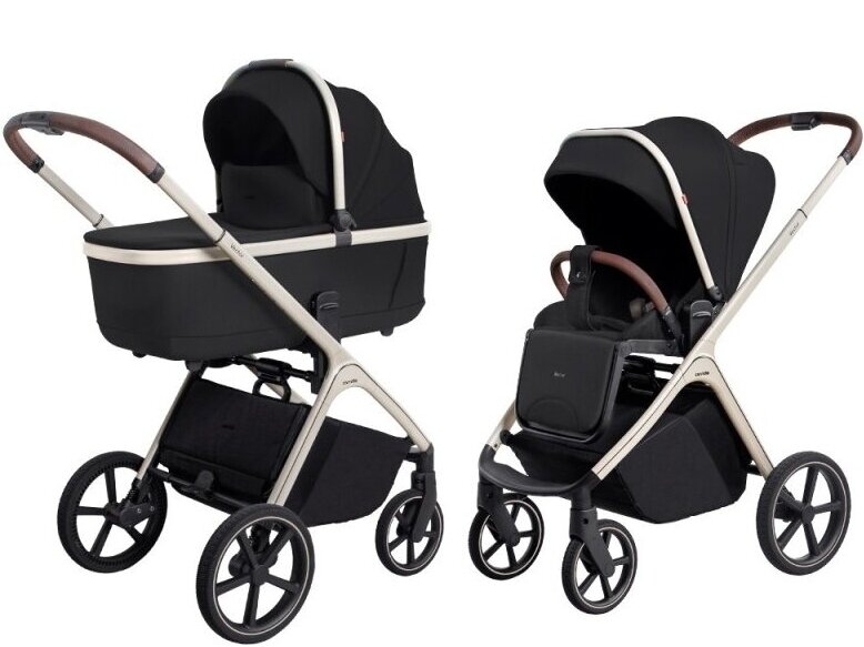 Universalus vežimėlio komplektas Carrello Vector 2in1 Pearl Black 6550 1 Universalus vežimėlio komplektas Carrello Vector 2in1 Pearl Black 6550 1