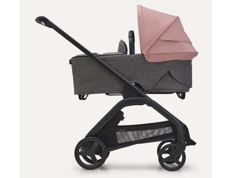 Universalus vežimėlio komplektas Bugaboo Dragonfly 2in1  Morning pink/ Grey Melange/ black frame 1
