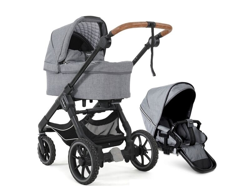 Universalus vežimėlio komplektas Emmaljunga NXT 90F Duo 2 in 1 Lounge Grey/Outdoor važiuoklė Universalus vežimėlio komplektas Emmaljunga NXT 90F Duo 2 in 1 Lounge Grey/Outdoor važiuoklė