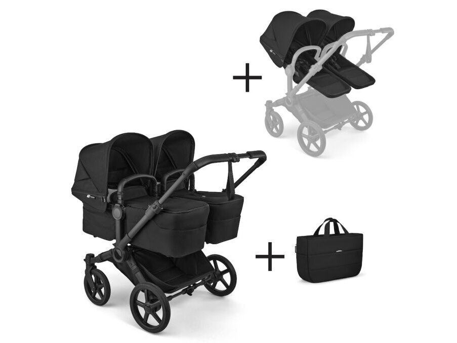 Bugaboo Donkey 6 TWIN 2in1 Heritage Black/Heritage Black/black frame