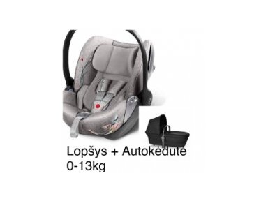 Komplektas: Vežimėlio lopšiuko + autokėdutės 0-13 kg