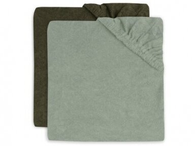 VYSTYMO LENTOS PAKLODĖS JOLLEIN 50X70CM TERRY Ash green/Leaf green 2vnt VYSTYMO LENTOS PAKLODĖS JOLLEIN 50X70CM TERRY Ash green/Leaf green 2vnt