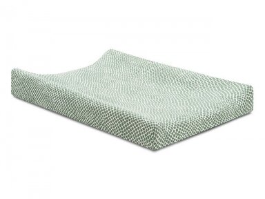 Vystymo lentos trikotažinė paklodė Jersey Snake Ash Green 50x70cm Jollein