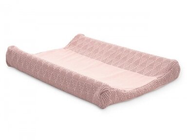 Vystymo lentos megztas užvalkalas River Pale Pink 50x70cm Jollein Vystymo lentos megztas užvalkalas River Pale Pink 50x70cm Jollein