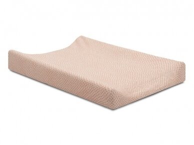 Чехол для пеленального матраса Jollein Jersey Snake Pale Pink 50x70cm Чехол для пеленального матраса Jollein Jersey Snake Pale Pink 50x70cm