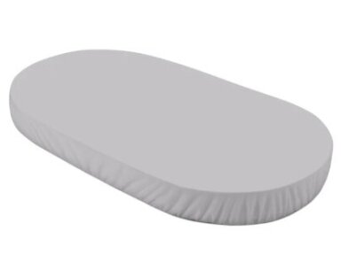 Waldin ekologiškos medvilnės paklodės 73x124 Oval lovytėms Gray Waldin ekologiškos medvilnės paklodės 73x124 Oval lovytėms Gray