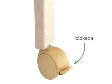 Waldin Bedside 2in1 lopšiukas su čiužiniu Natural 3 Waldin Bedside 2in1 lopšiukas su čiužiniu Natural 3