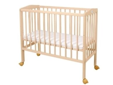 Waldin Bedside 2in1 lopšiukas su čiužiniu Natural 1 Waldin Bedside 2in1 lopšiukas su čiužiniu Natural 1