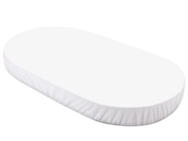 Organic Cotton Sheet 124x73 Oval Crib White Organic Cotton Sheet 124x73 Oval Crib White