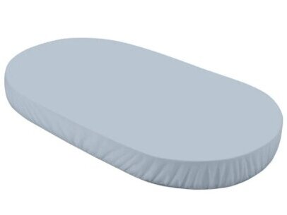 Waldin ekologiškos medvilnės paklodės 73x124 Oval lovytėms Blue
