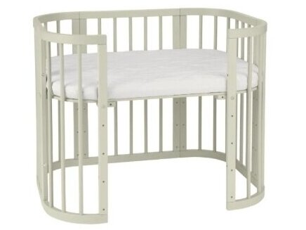 5in1 Baby Crib with mattress and cradle Olive 2