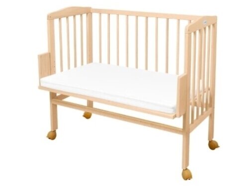 Waldin Bedside 2in1 lopšiukas su čiužiniu Natural 2 Waldin Bedside 2in1 lopšiukas su čiužiniu Natural 2