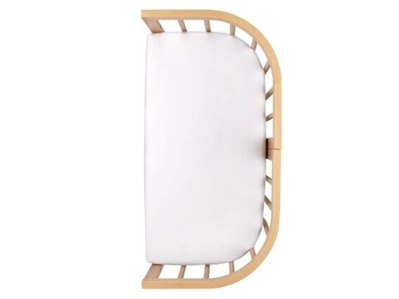 Waldin SIDEBED lovytės 7in1 medvilninė paklodė White 1 Waldin SIDEBED lovytės 7in1 medvilninė paklodė White 1