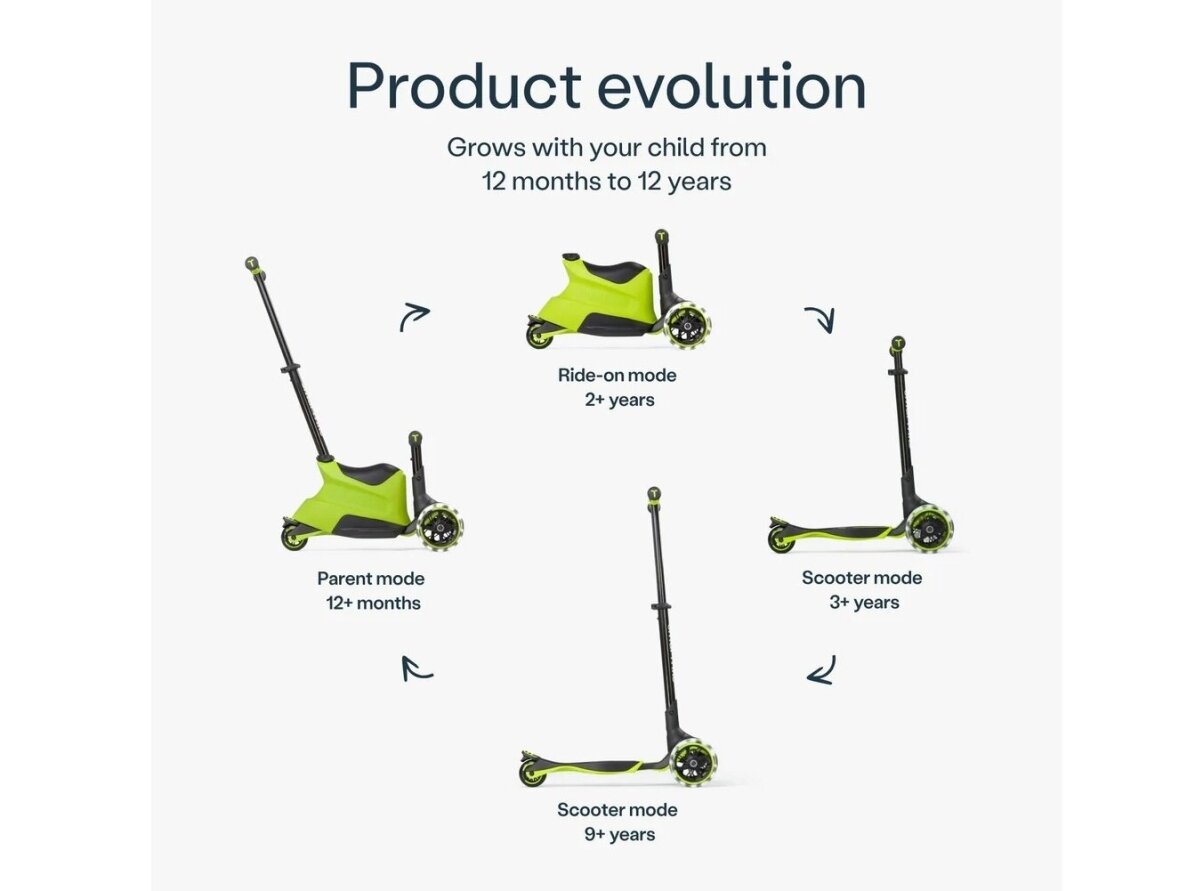 Xtend Ride on scooter Lime 2 Xtend Ride on scooter Lime 2