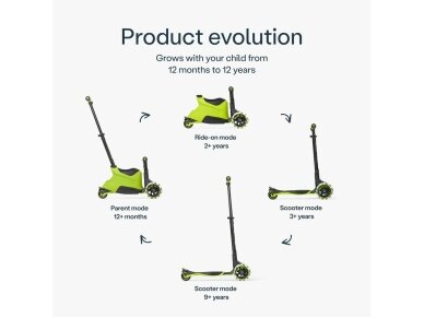 Xtend Ride on scooter Light Green 2