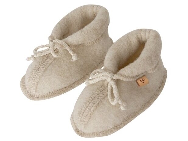 Zaffiro vilnos batukai naujagimiui Sierra Beige Zaffiro vilnos batukai naujagimiui Sierra Beige